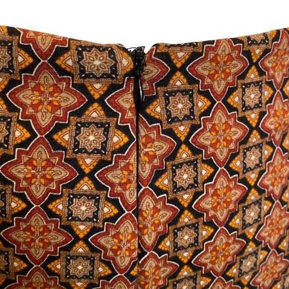 NY COLLECTION Midi Length‎ Tribal Print Skirt Size Small - Picture 4 of 7
